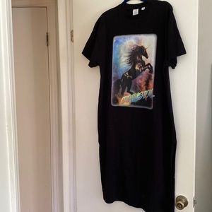 Collusion T-Shirt Dress with Cool Graphic